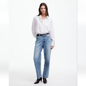 Madewell The Darted Barrel-Leg Jean, Size 24P NWT